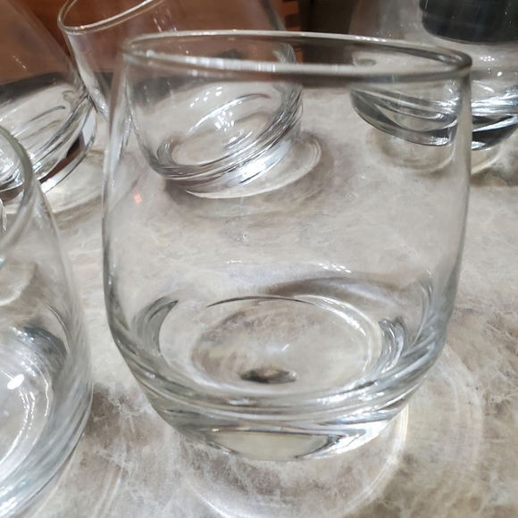Rocker Wobble Whiskey Glasses. Set of 6. Great condition. Glass. Bar theme - Picture 4 of 9
